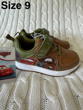 Disney Cars Lightning McQueen Mater Sneakers 9 Boys Toddler Shoes NEW Sneaker